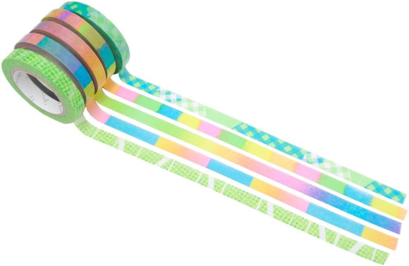 Shinzi Katoh Masking Tape Plus [ks-mt-40002] - Sparkle 7mm 5 Roll Set 2